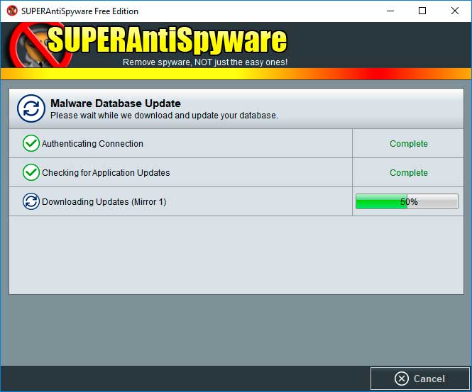 SUPERAntiSpyware Actualizacion