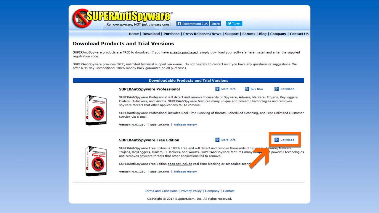 Descargar SUPERAntiSpyware